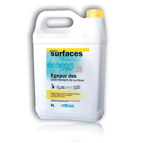 Egepur des : désinfectant de surfaces Ecocert